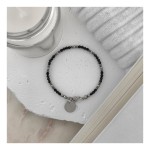 CZARNY SPINEL I SREBRNY HEMATYT 