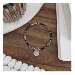 CZARNY SPINEL ORNAMENT SREBRNA WERSJA