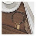 SZARO ZŁOTA KLASYKA Z TŁOCZONĄ BLASZKĄ