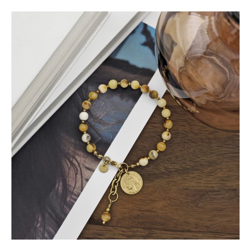 BRANSOLETKA BOHO GOLDEN AMBER