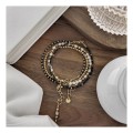 KOMPLET BRANSOLETEK -BOHO CRYSTAL MIST-WERSJA ZŁOTA