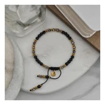 BOHO - MATOWA CZERŃ  OPALIZUJĄCA SZAROŚĆ I ZŁOTO