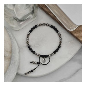 BOHO - MATOWA CZERŃ  OPALIZUJĄCA SZAROŚĆ I SREBRO