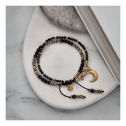 DUO BOHO CZERŃ I ZŁOTO LUNAR THEME
