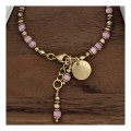 BRANSOLETKA BOHO - PASTEL PEARL WERSJA ZŁOTA