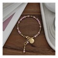 BRANSOLETKA BOHO - PASTEL PEARL WERSJA ZŁOTA