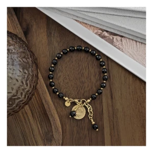 BRANSOLETKA BOHO GOLDEN BLACKRIVER