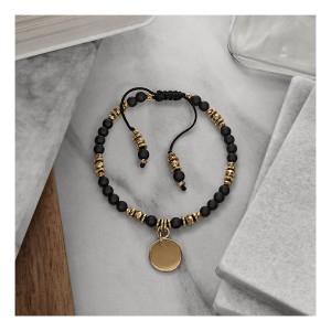 BOHO - MATOWA CZERŃ I ZŁOTO - MONETA