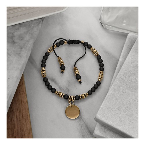 BOHO - MATOWA CZERŃ I ZŁOTO - MONETA