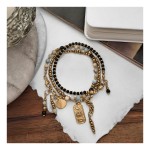 TRIO BOHO Z AMAZONITEM WERSJA ZŁOTA