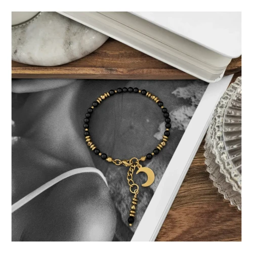 BOHO LUNAR MATOWA CZERŃ I ZŁOTO