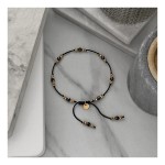 BOHO - CZARNO ZŁOTA Z MONETKĄ
